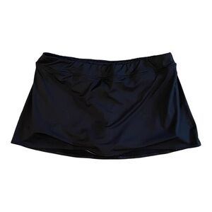 Lands' End Black Swim Skirt Bikini Bottom